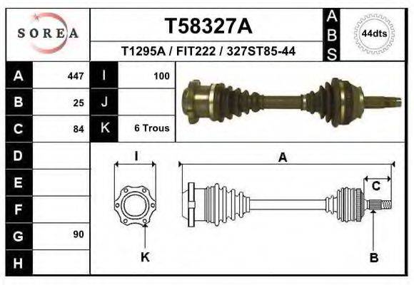 EAI T58327A Приводний вал