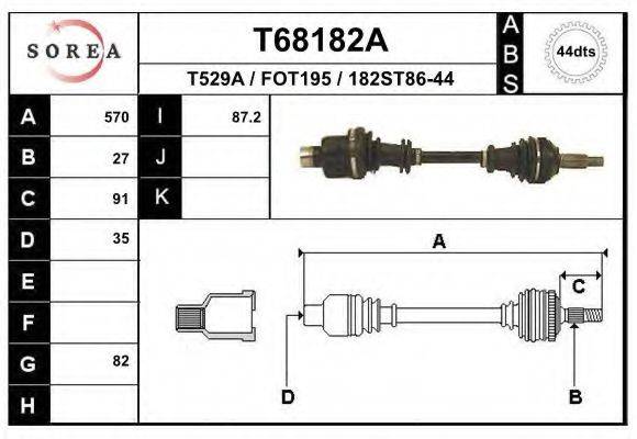 EAI T68182A Приводний вал