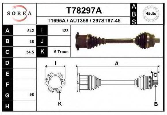 EAI T78297A Приводний вал