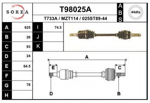 EAI T98025A Приводний вал