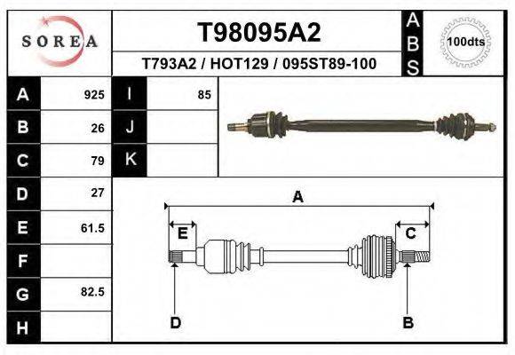 EAI T98095A2 Приводний вал