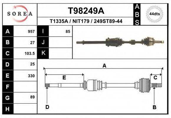 EAI T98249A Приводний вал