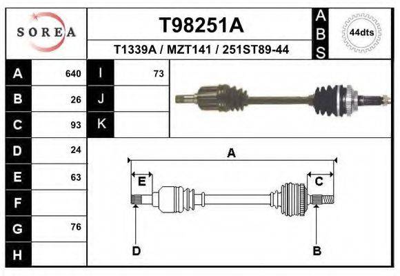 EAI T98251A Приводний вал