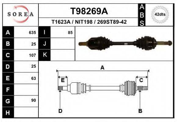 EAI T98269A Приводний вал