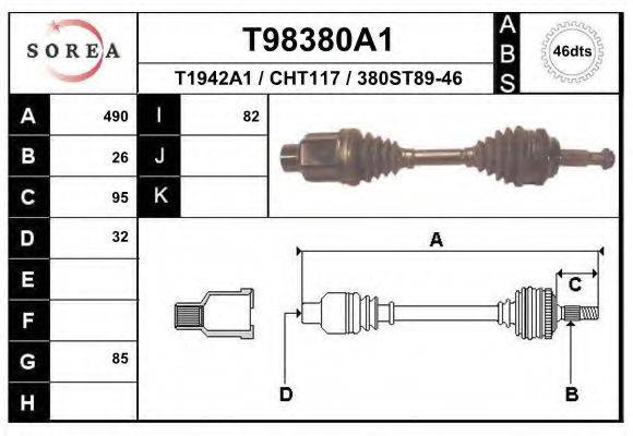 EAI T98380A1 Приводний вал