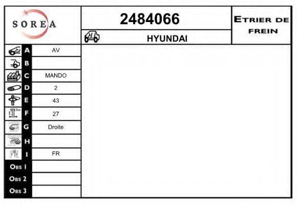 EAI 2484066 Гальмівний супорт