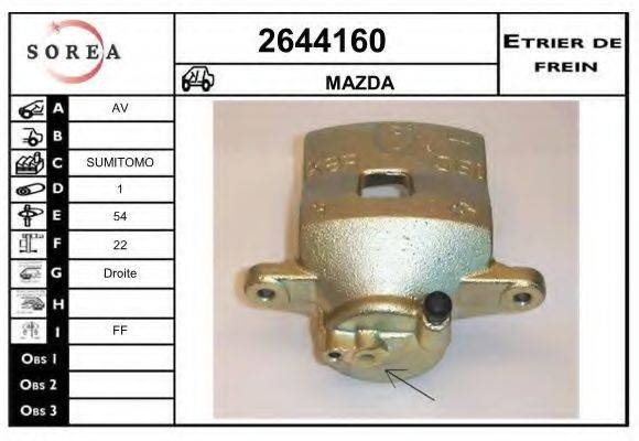 EAI 2644160 Гальмівний супорт