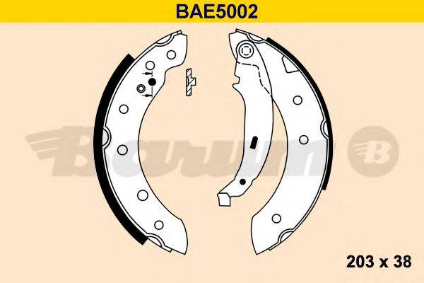 BARUM BAE5002 Комплект гальмівних колодок