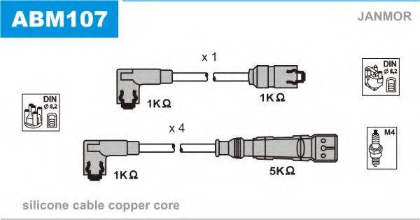 JANMOR ABM107 Комплект дротів запалювання