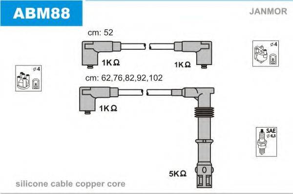 JANMOR ABM88 Комплект дротів запалювання
