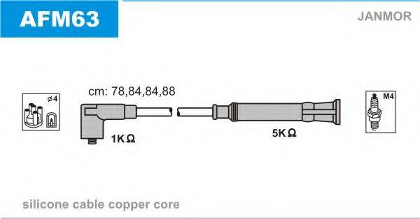JANMOR AFM63 Комплект дротів запалювання