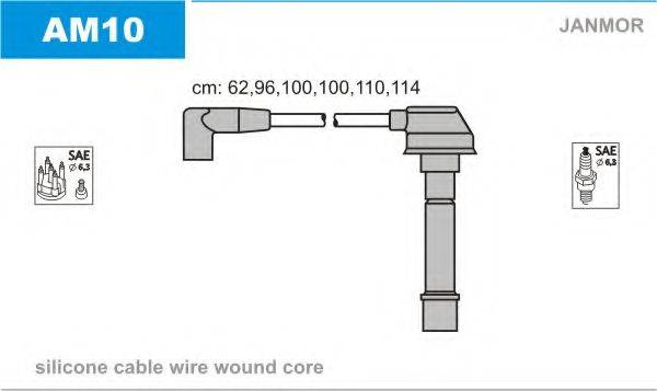 JANMOR AM10 Комплект дротів запалювання