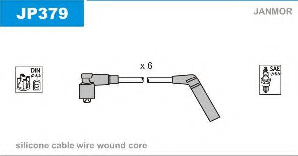 JANMOR JP379 Комплект дротів запалювання