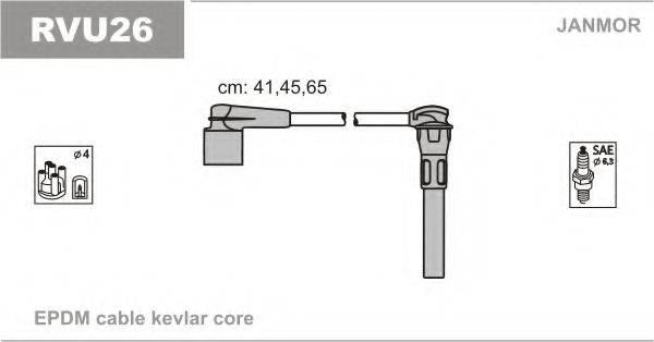 JANMOR RVU26 Комплект дротів запалювання