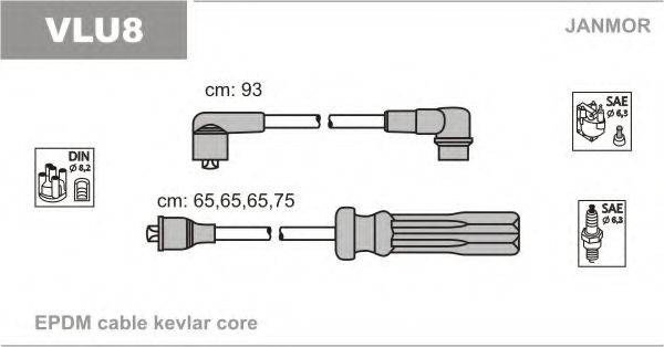 JANMOR VLU8 Комплект дротів запалювання