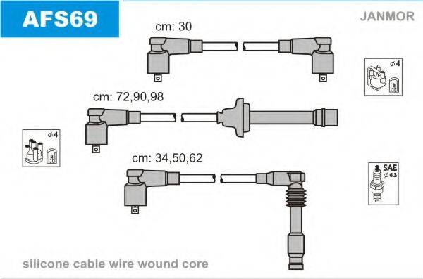 JANMOR AFS69 Комплект дротів запалювання