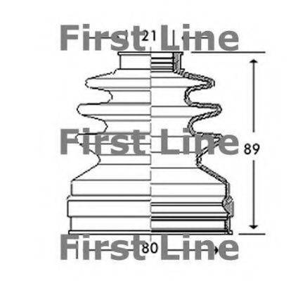 FIRST LINE FCB2787 Пильовик, приводний вал