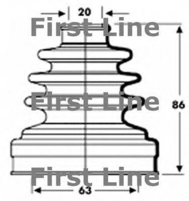 FIRST LINE FCB2801 Пильовик, приводний вал