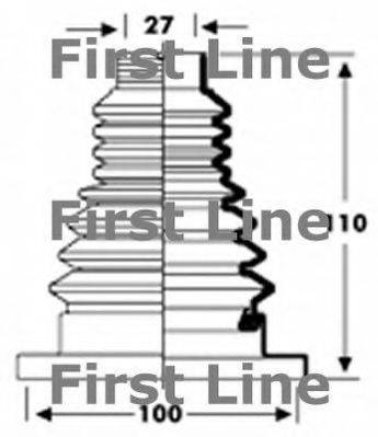 FIRST LINE FCB2804 Пильовик, приводний вал