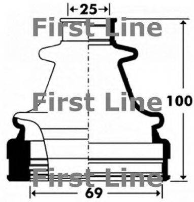 FIRST LINE FCB2902 Пильовик, приводний вал