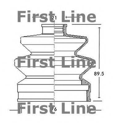 FIRST LINE FCB2045 Пильовик, приводний вал