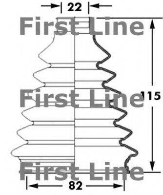 FIRST LINE FCB2381 Пильовик, приводний вал