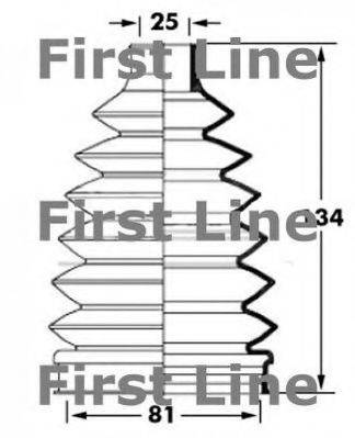 FIRST LINE FCB6028 Пильовик, приводний вал