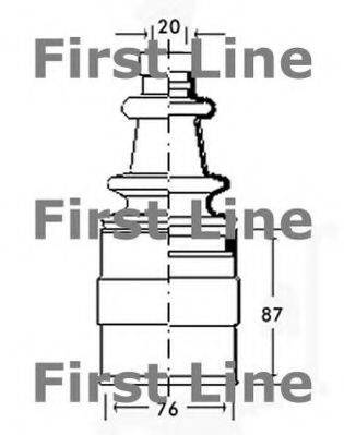 FIRST LINE FCB2548 Пильовик, приводний вал