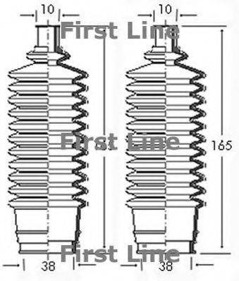 FIRST LINE FSG3042 Пильовик, рульове управління