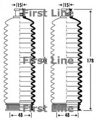 FIRST LINE FSG3325 Пильовик, рульове управління