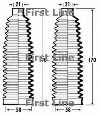 FIRST LINE FSG3356 Пильовик, рульове управління