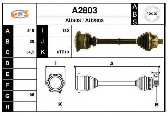 SNRA A2803 Приводний вал