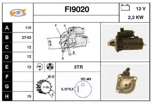 SNRA FI9020 Стартер