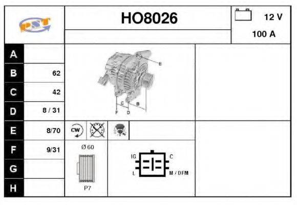 SNRA HO8026 Генератор