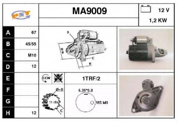 SNRA MA9009 Стартер