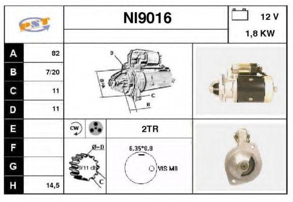 SNRA NI9016 Стартер