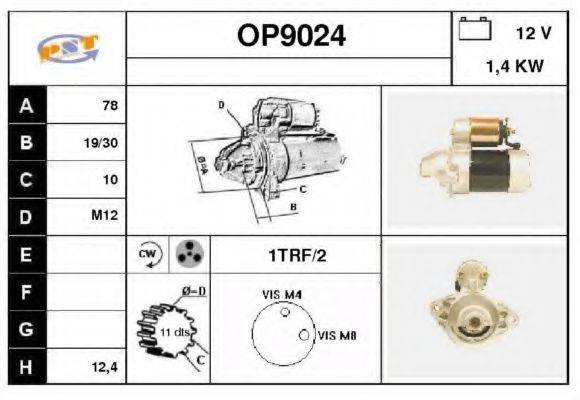 SNRA OP9024 Стартер