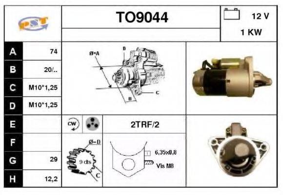 SNRA TO9044 Стартер