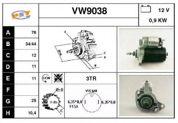 SNRA VW9038 Стартер