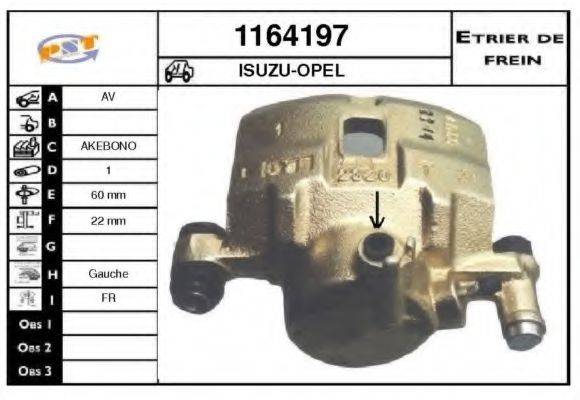 SNRA 1164197 Гальмівний супорт