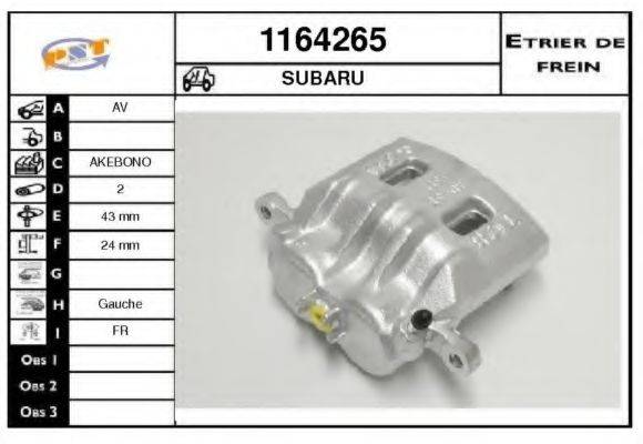 SNRA 1164265 Гальмівний супорт