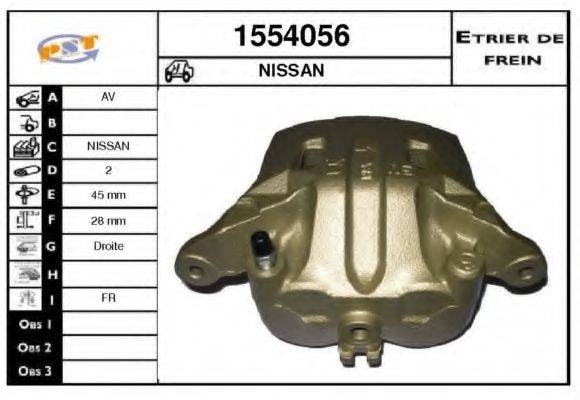 SNRA 1554056 Гальмівний супорт