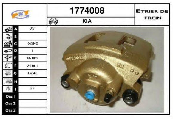 SNRA 1774008 Гальмівний супорт