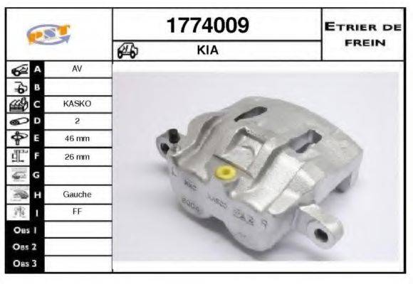 SNRA 1774009 Гальмівний супорт