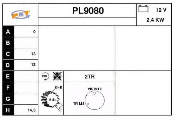 SNRA PL9080 Стартер