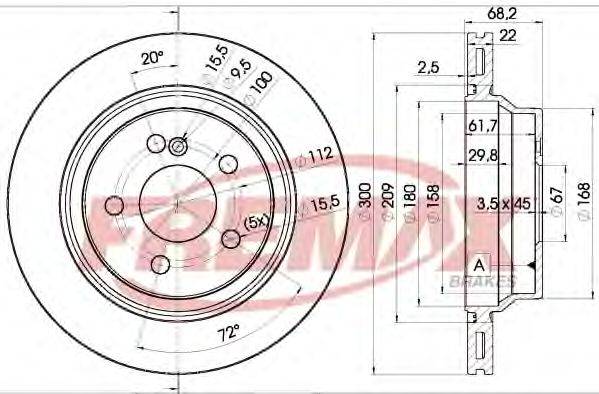 FREMAX BD0910 гальмівний диск