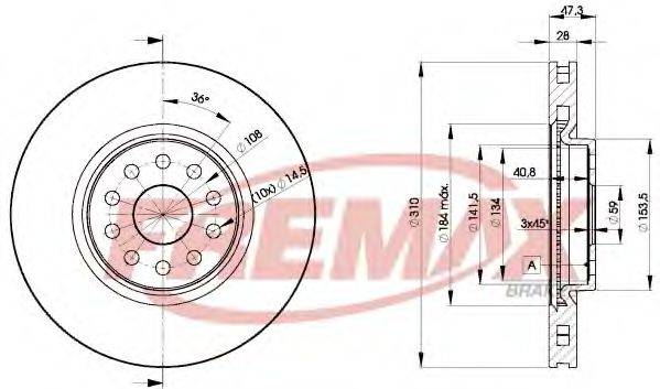 FREMAX BD4921 гальмівний диск