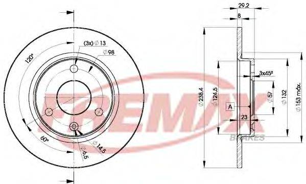 FREMAX BD7199 гальмівний диск