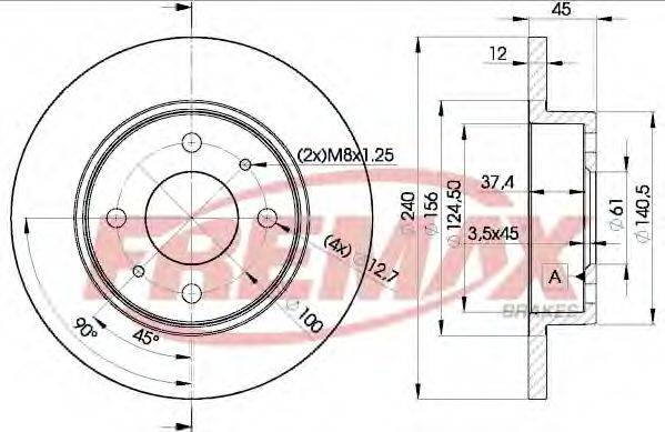 FREMAX BD8120 гальмівний диск