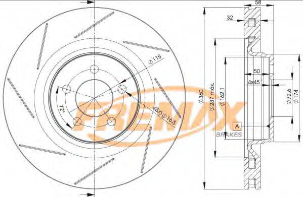 FREMAX BD3063 гальмівний диск